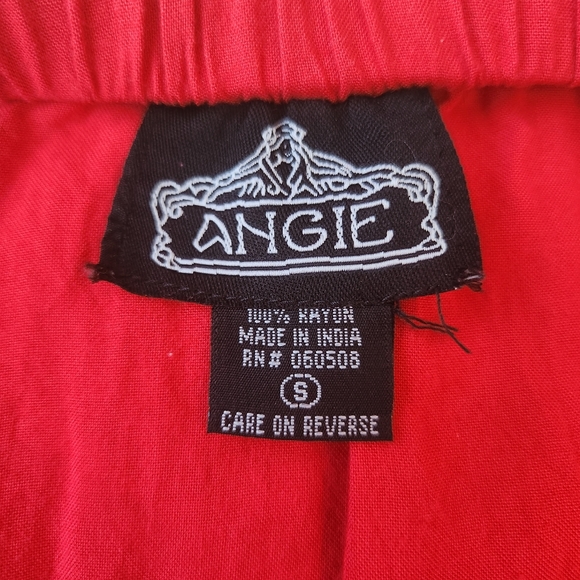 ANGIE, Strapless red romper with pockets! Size S - Picture 5 of 5